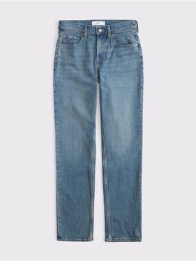 Abercrombie Curve Love Mid Rise 90s Straight Jean 30